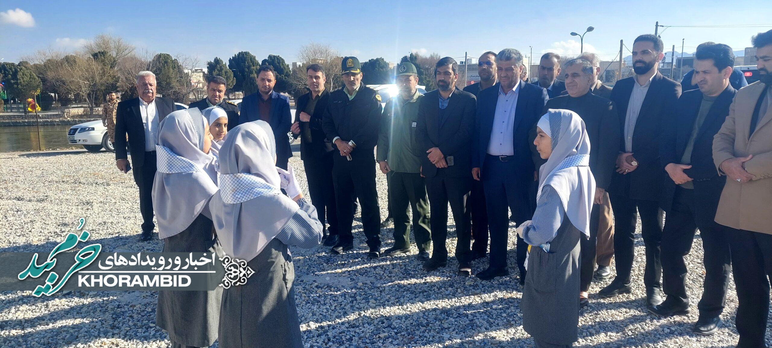 گزارش تصویری لحظه ورود دکتر رضایی و همتی نفر فرماندار جدید خرم‌بید