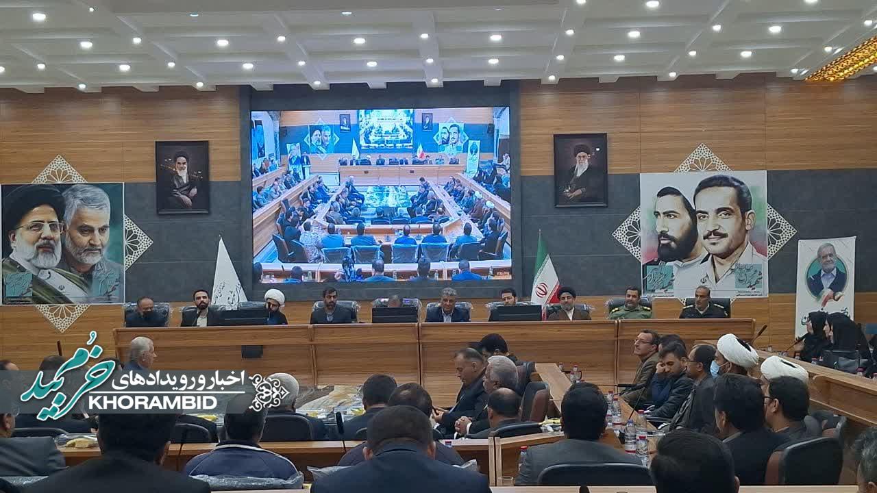 هم اکنون | برگزاری جلسه تکریم و معارفه فرماندار خرم بید