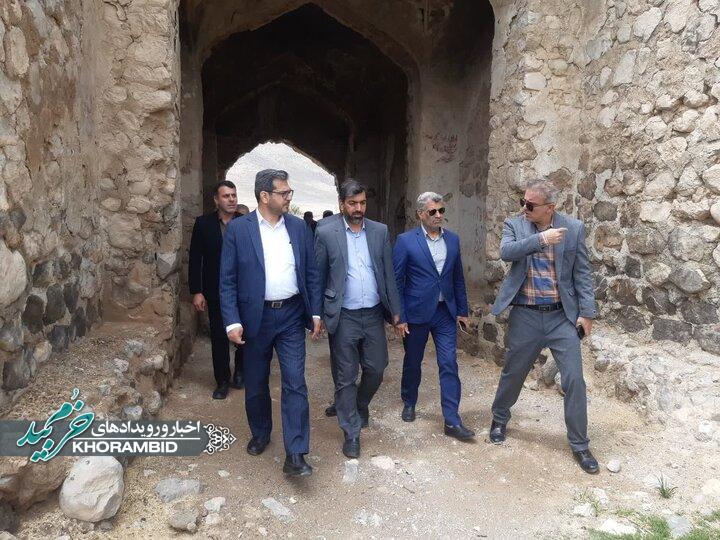 بازدید معاون هماهنگی امور گردشگری و زیارت استانداری فارس از خرم بید