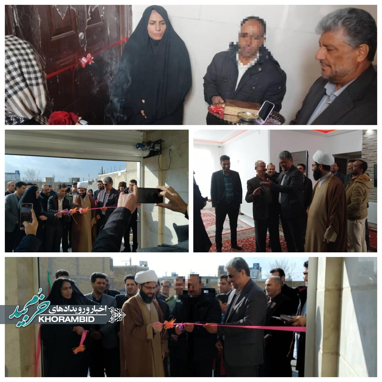 افتتاح منازل مسکونی مددجویان شهرستان