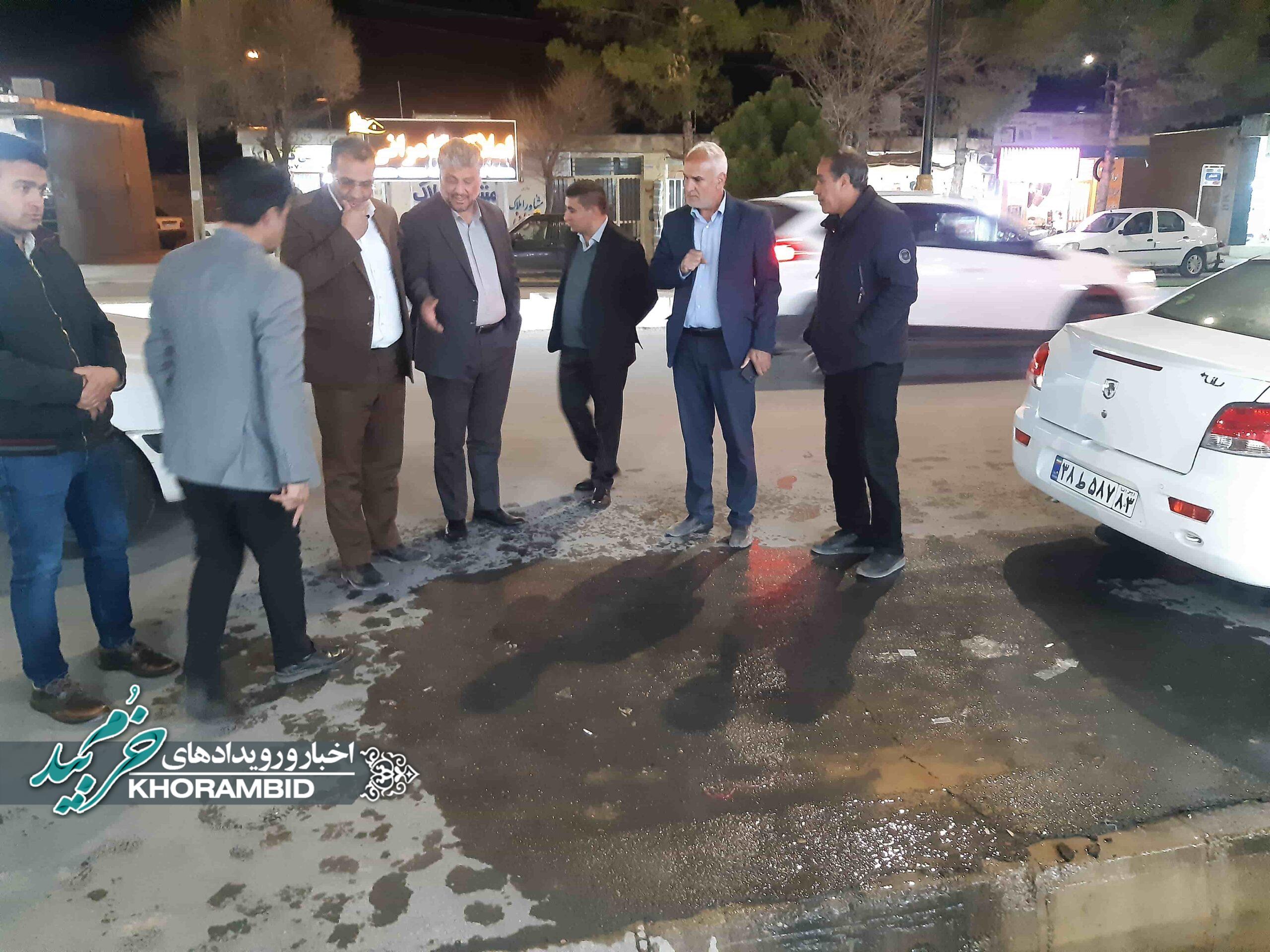 بازدید سرزده فرماندار خرم‌بید از زیرساخت‌ها و بررسی مشکلات بخش مشهد مرغاب