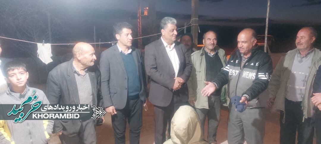 نشست صمیمی فرماندار خرم‌بید با اهالی روستای کلوت