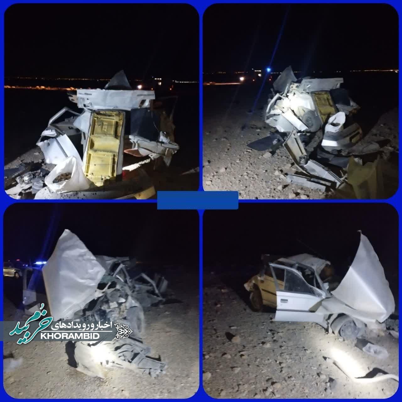 ۳فوتی و ۲مصدوم بر اثر واژگونی خودرو در محور اسفندآباد صفاشهر