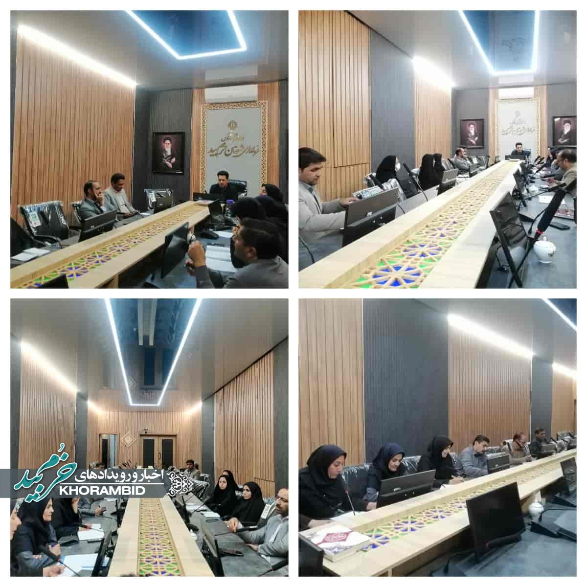 برگزاری جلسه کارگروه پیشگیری از رفتارهای خودآسیب‌رسان در فرمانداری خرم‌بید