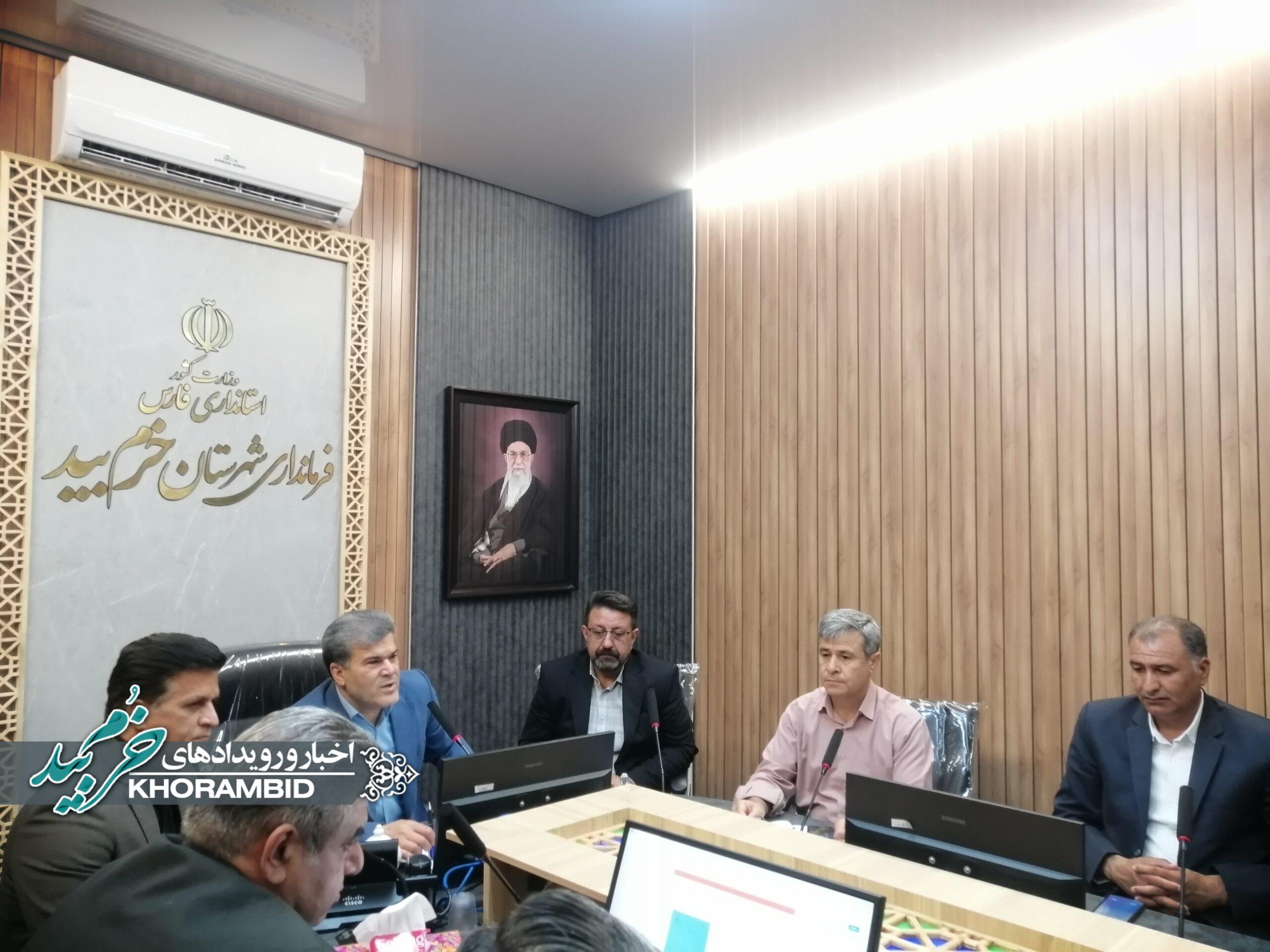 گزارش تصویری | برگزاری جلسه کارگروه منطقه ای معاونت خدمات مشترکین ودرآمد شرکت آبفا فارس در شهرستان خرم بید
