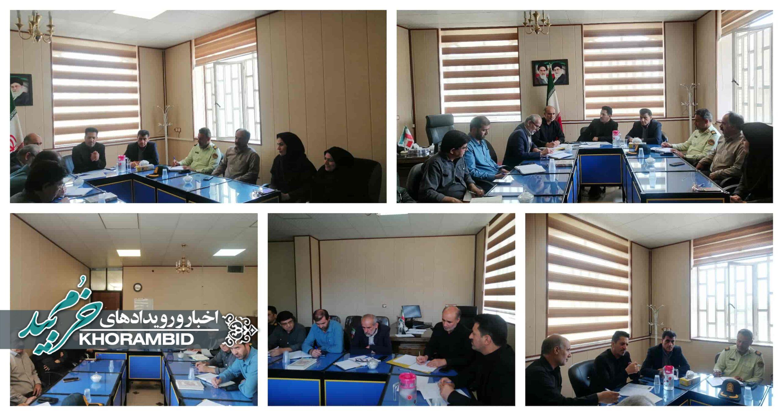 برگزاری جلسه ستاد مبارزه با قاچاق کالا و ارز در خرم‌بید با تأکید بر ضرورت هم‌افزایی دستگاه‌ها
