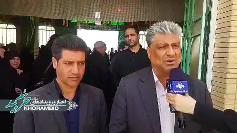 گزارش ویدیویی | تشیع و تدفین کربلایی عباسعلی میثمی فرد پدر شهید جاویدالاثر آقانظر رنجبر