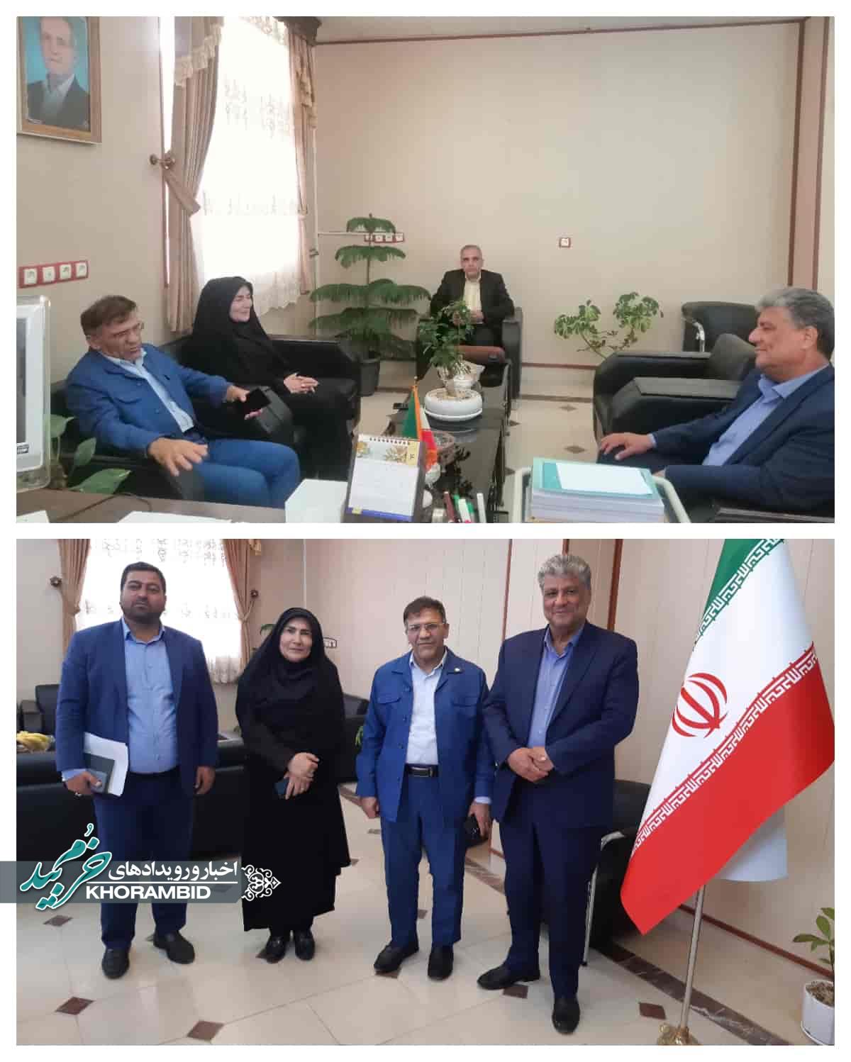 دیدار مدیرعامل مخابرات منطقه فارس با فرماندار شهرستان خرم‌بید در خصوص توسعه زیرساخت‌های ارتباطی و لزوم توجه به فناوری‌های نوین