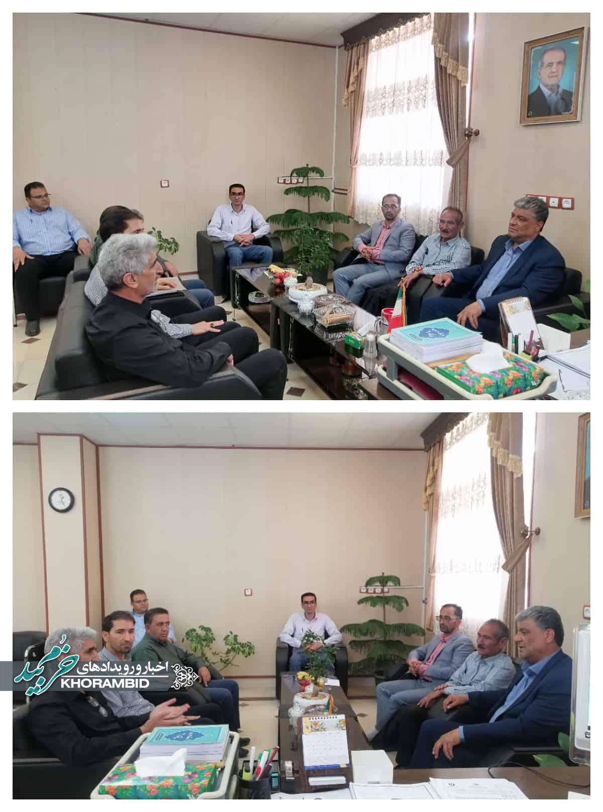 دیدار رؤسای تأمین اجتماعی خرم‌بید و قادرآباد با فرماندار به مناسبت هفته تأمین اجتماعی