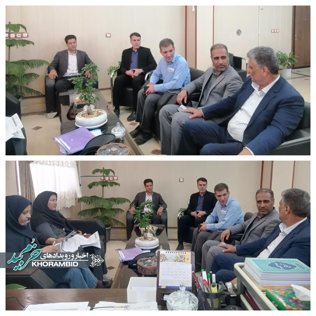 بازدید معاون بهره‌برداری و دیسپاچینگ شرکت توزیع نیروی برق استان فارس از مدیریت برق شهرستان خرم‌بید و دیدار با فرماندار