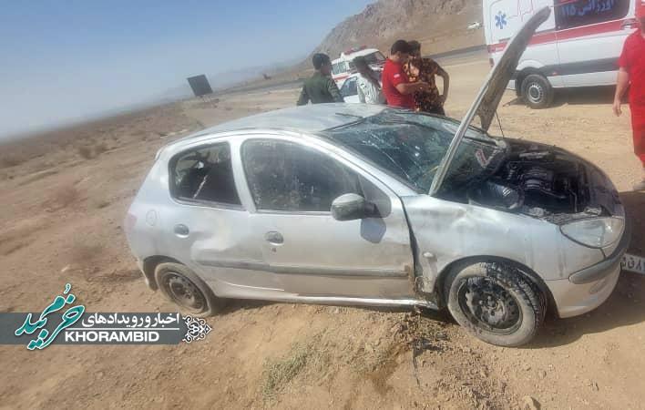 واژگونی پژو ۲۰۶ در جاده آباده_صفاشهر با یک مصدوم واژگونی پژو ۲۰۶ در جاده آباده_صفاشهر با یک مصدوم