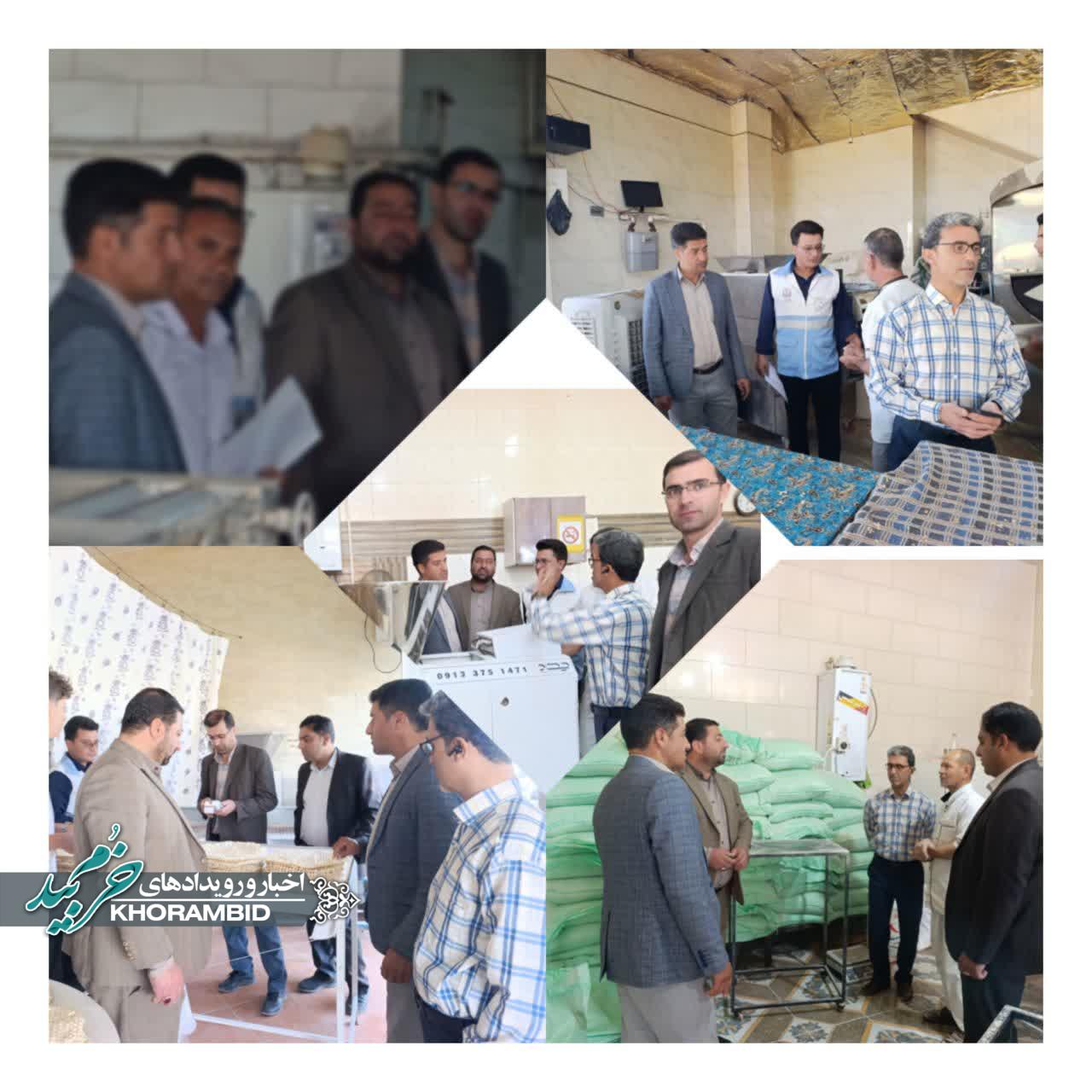 بازرسی از نانوایی‌های واقع در ناحیه دو راس ساعت ۶:۳۰ صبح