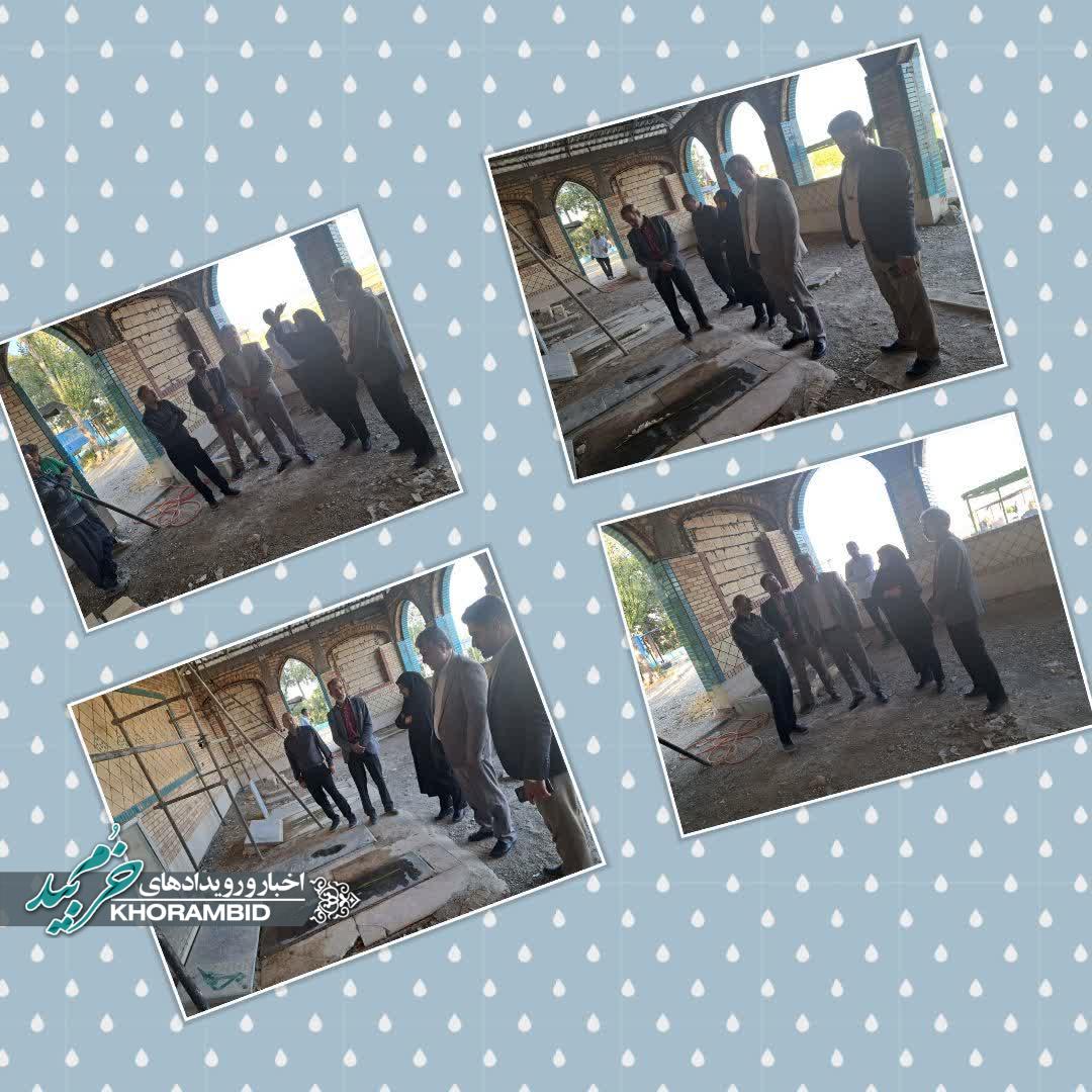 پیگیری و تسریع در تکمیل گلزار شهدای مشکان خرم بید