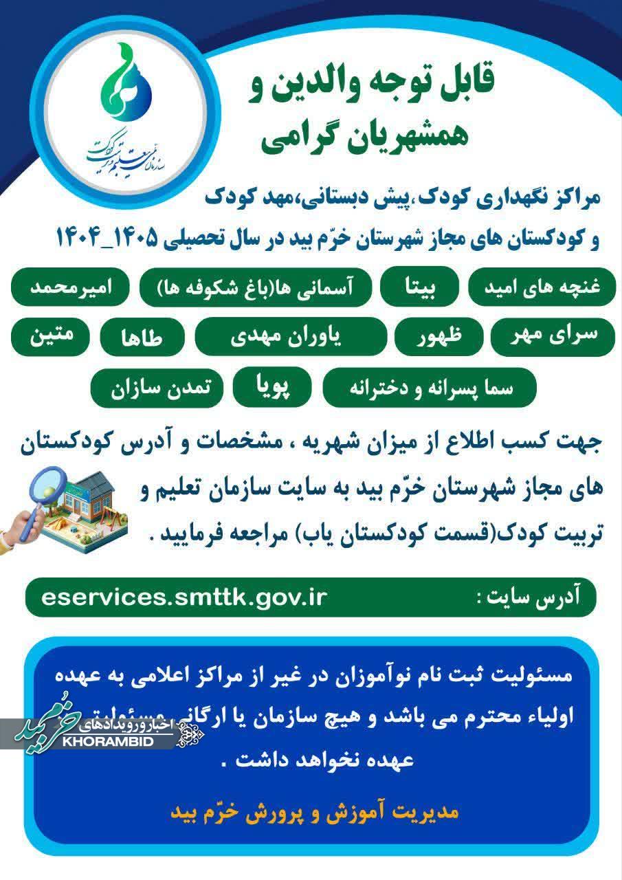 لیست مراکز پیشدبستانی مجاز صفاشهر لیست مراکز پیشدبستانی مجاز صفاشهر