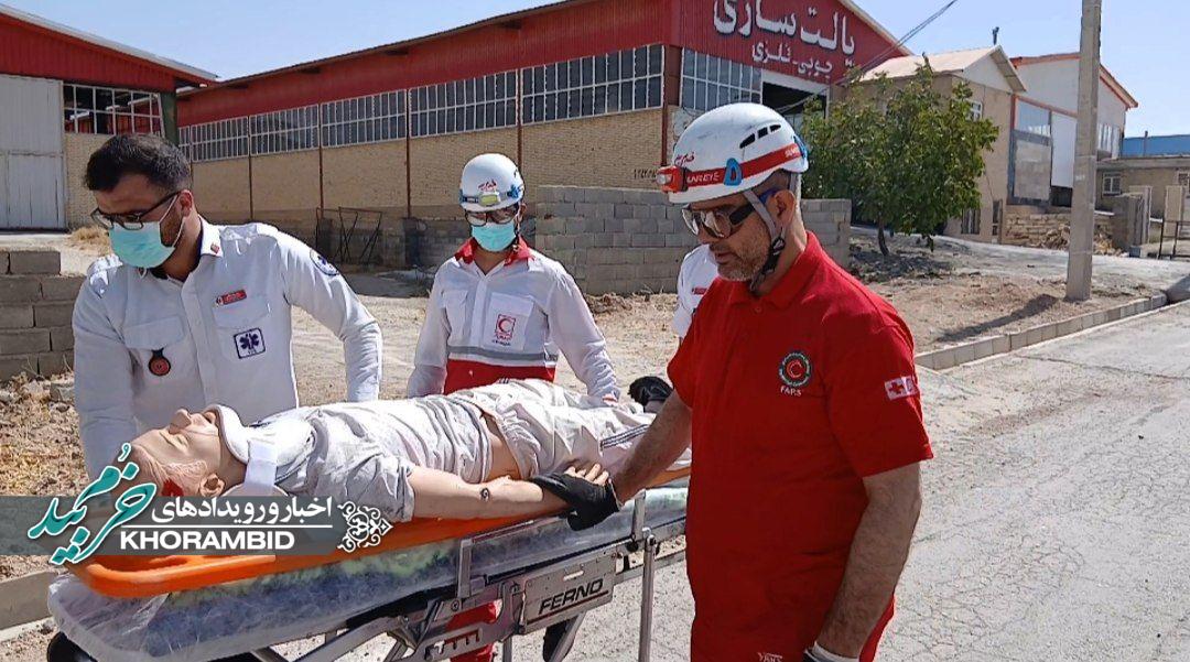 گزارش تصویری و ویدیویی | برگزاری مانور مشترک اطفای حریق و امداد و نجات در شهرک صنعتی خرم بید گزارش تصویری و ویدیویی | برگزاری مانور مشترک اطفای حریق و امداد و نجات در شهرک صنعتی خرم بید