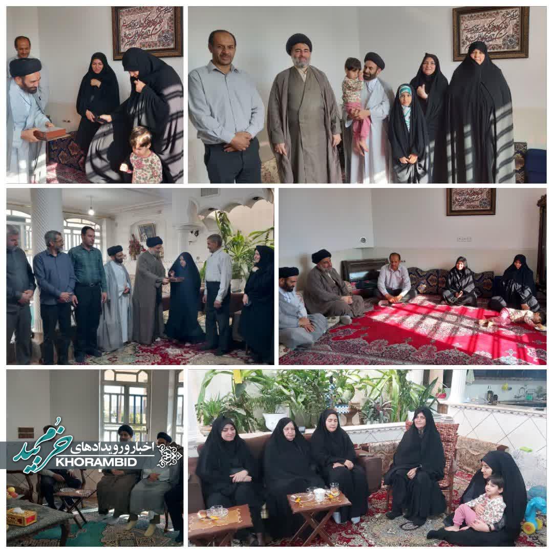 حضور مسئول حوزه نمایندگی ولی فقیه در بنیاد شهید و امور ایثارگران منطقه شش کشور در شهرستان خرم بید