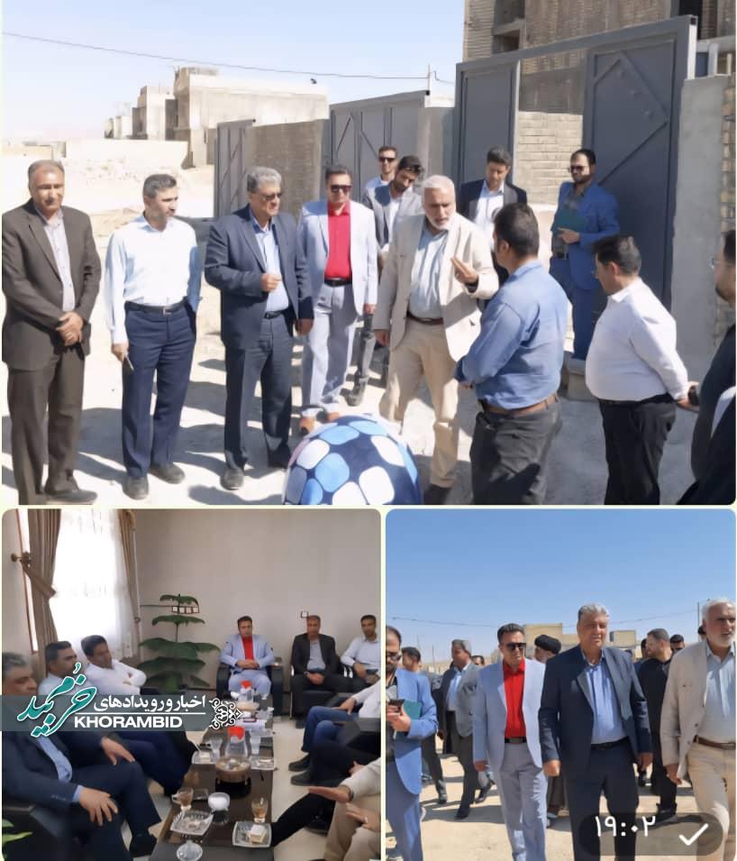 بازدید میدانی جهت رفع موانع اجرای نهضت ملی مسکن در شهرستان خرم بید بازدید میدانی جهت رفع موانع اجرای نهضت ملی مسکن در شهرستان خرم بید