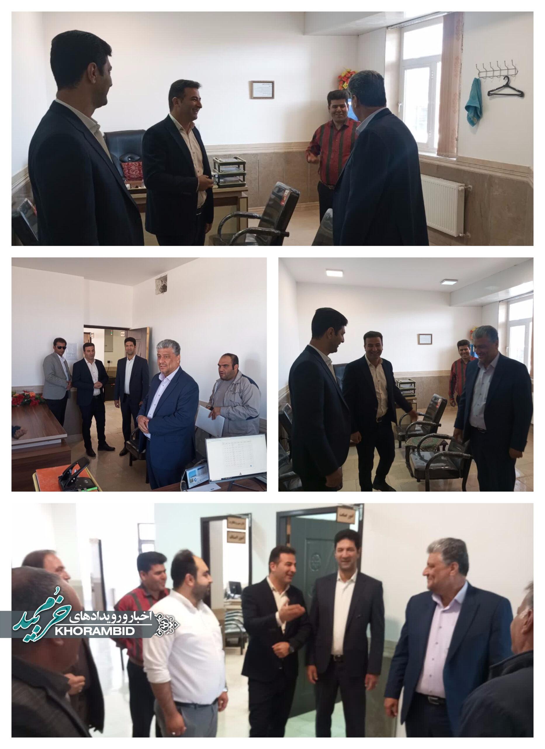بازدید سرزده فرماندار خرم‌بید از اداره صنعت، معدن و تجارت شهرستان
