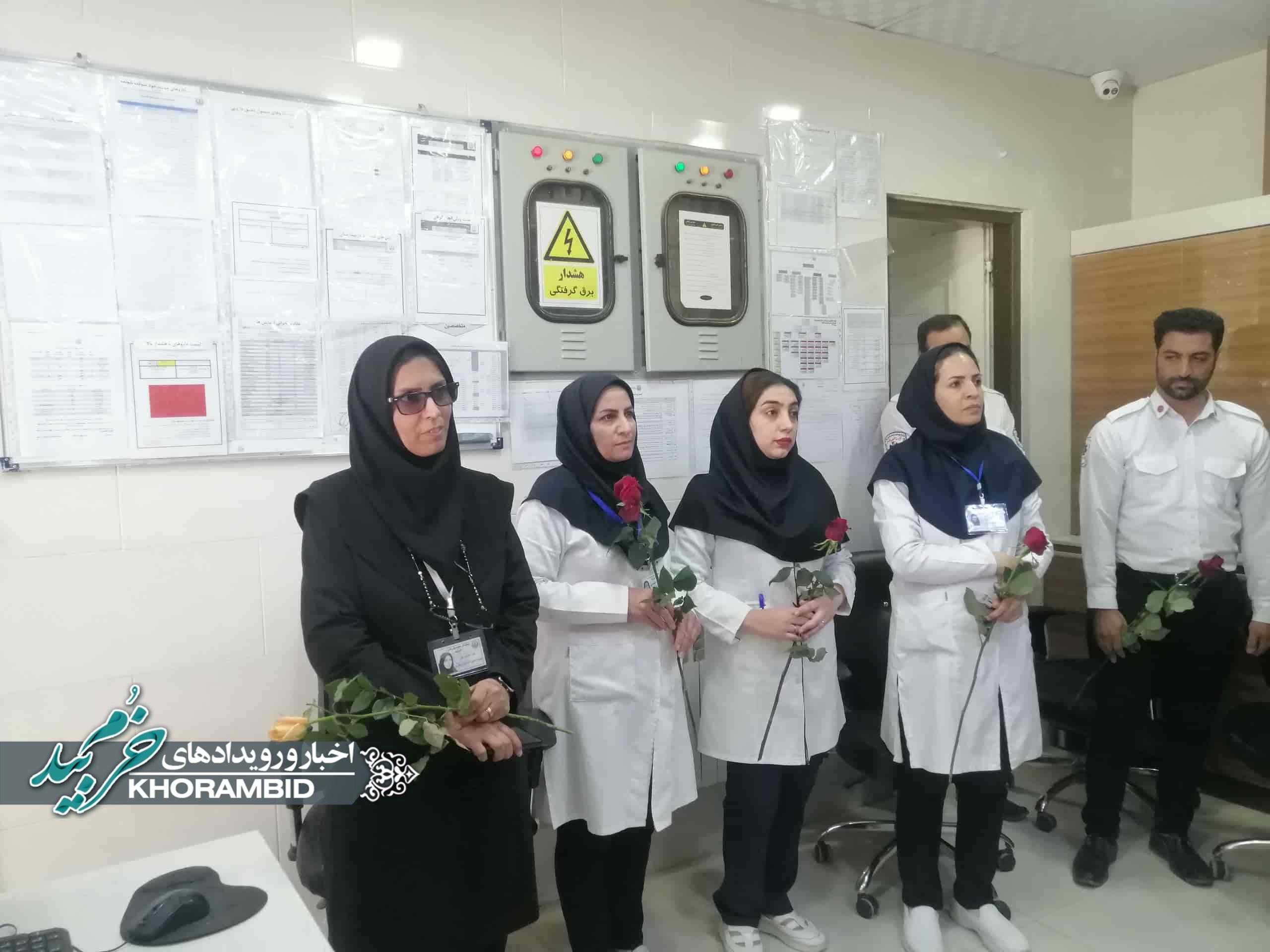 گزارش تصویری | تجلیل از پرستاران به مناسبت ولادت حضرت زینب(س) و روز پرستار در شهرستان خرمبید گزارش تصویری | تجلیل از پرستاران به مناسبت ولادت حضرت زینب(س) و روز پرستار در شهرستان خرمبید