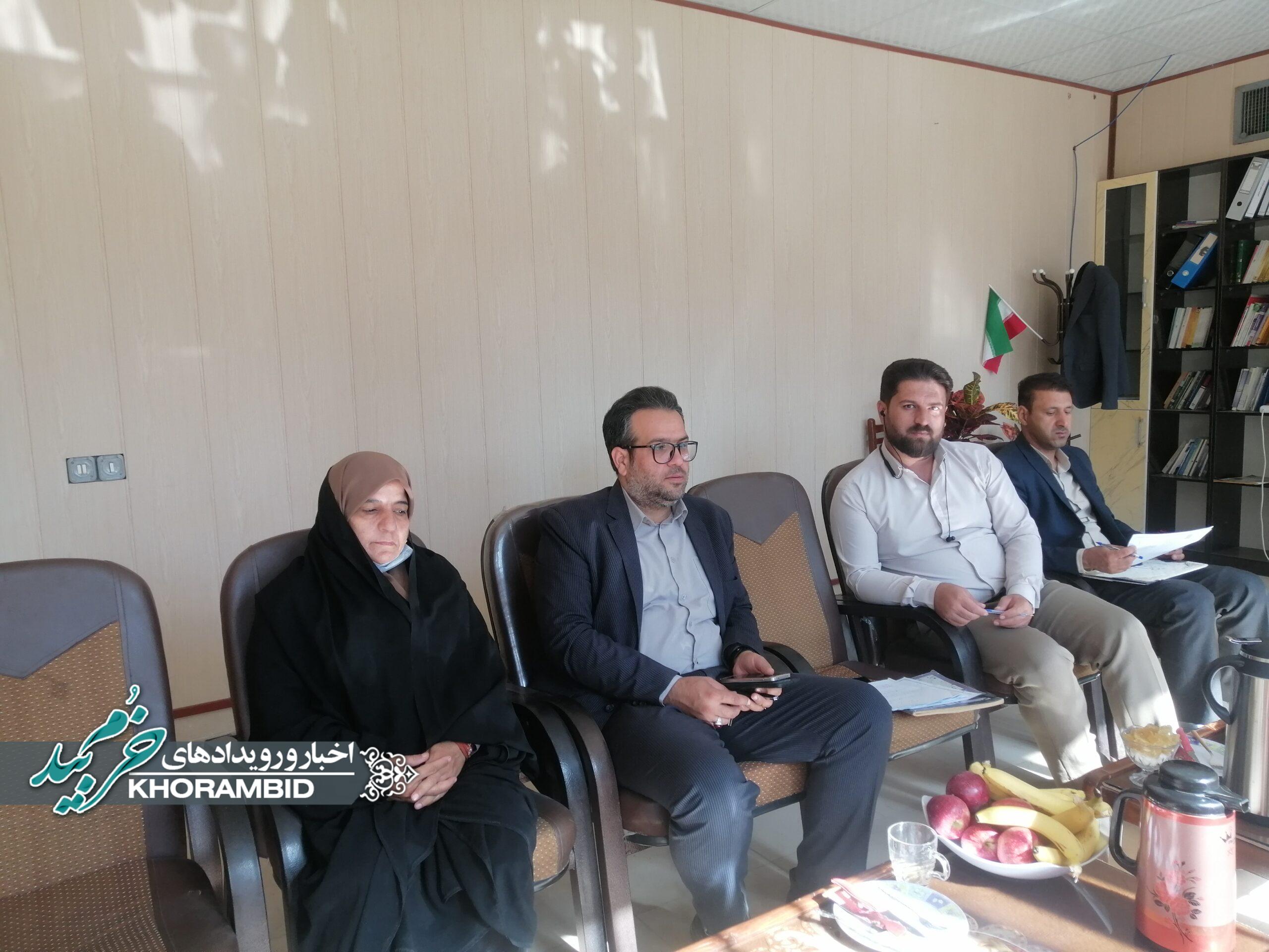 برگزاری جلسه کمیته انطباق بخش مرکزی خرم‌بید و انتصاب کارشناس مشورتی هیئت انطباق