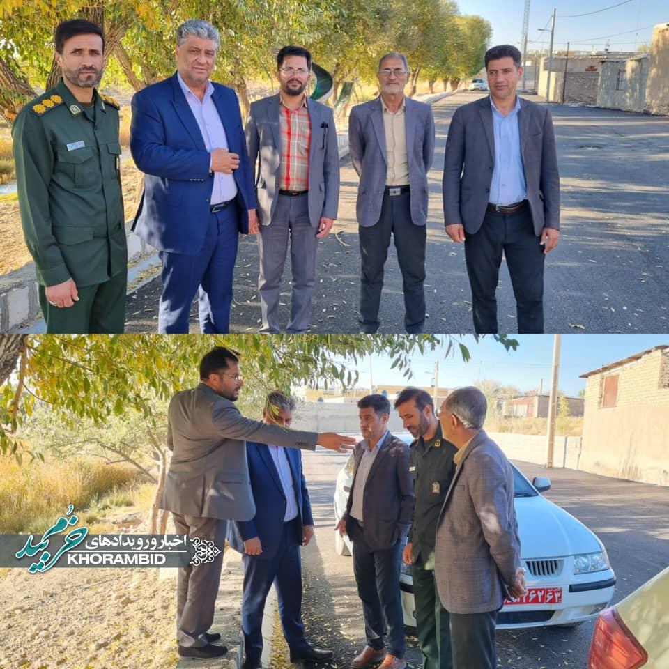 تداوم حمایت فرمانداری خرم‌بید برای بهبود زیرساخت‌های روستای شهیدآباد