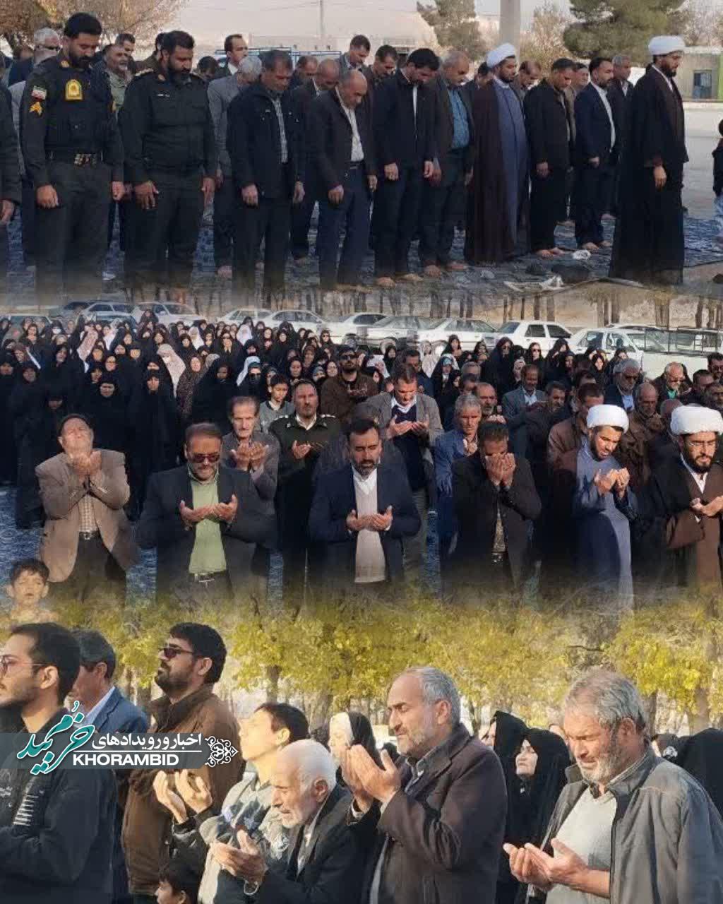 برگزاری نماز طلب باران در ناحیه ۲ صفاشهر به امامت حجت‌الاسلام محمدیان