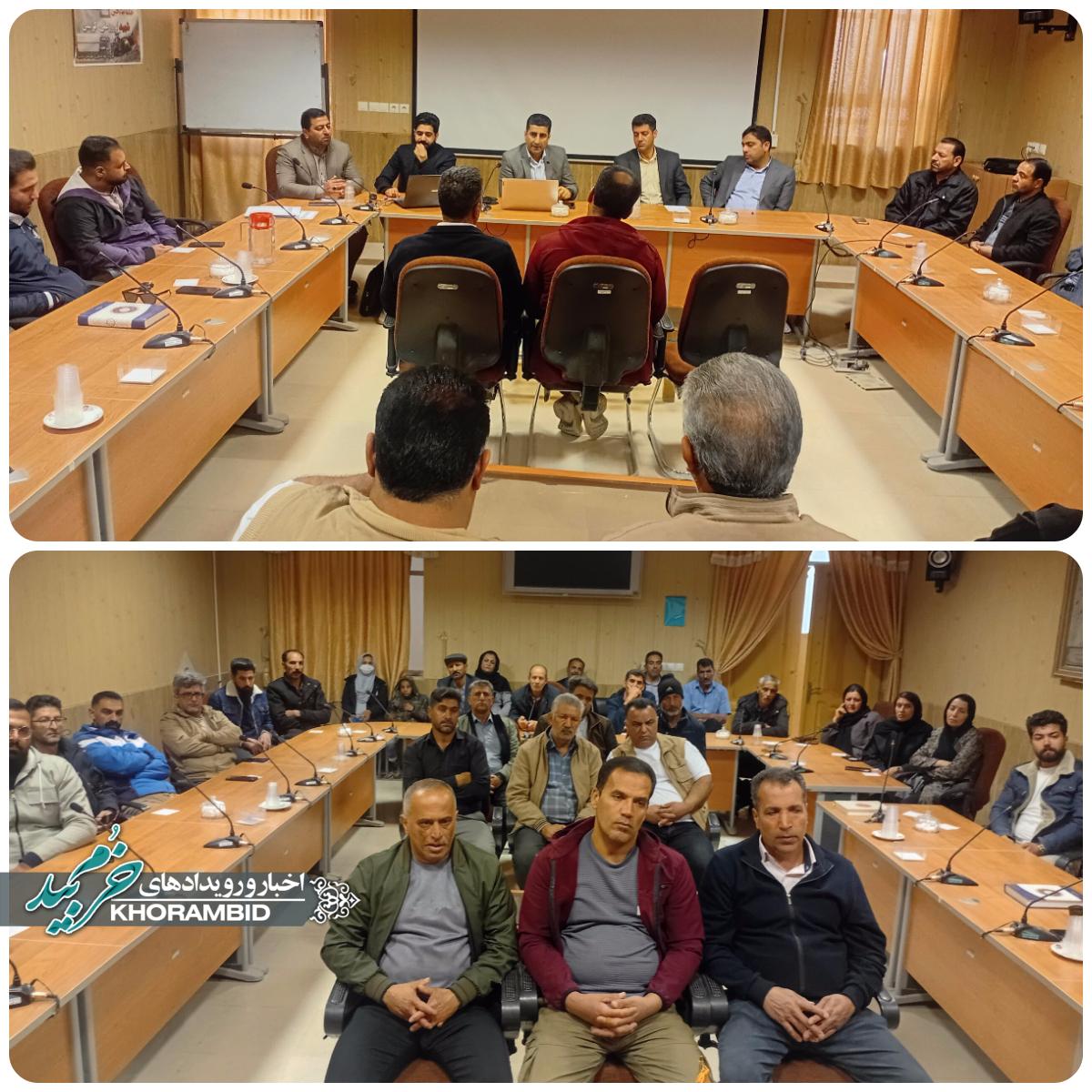 برگزاری کارگاه آموزشی نانوایان شهرستان خرم‌بید با محوریت عملکرد صحیح پخت نان و سامانه نانینو