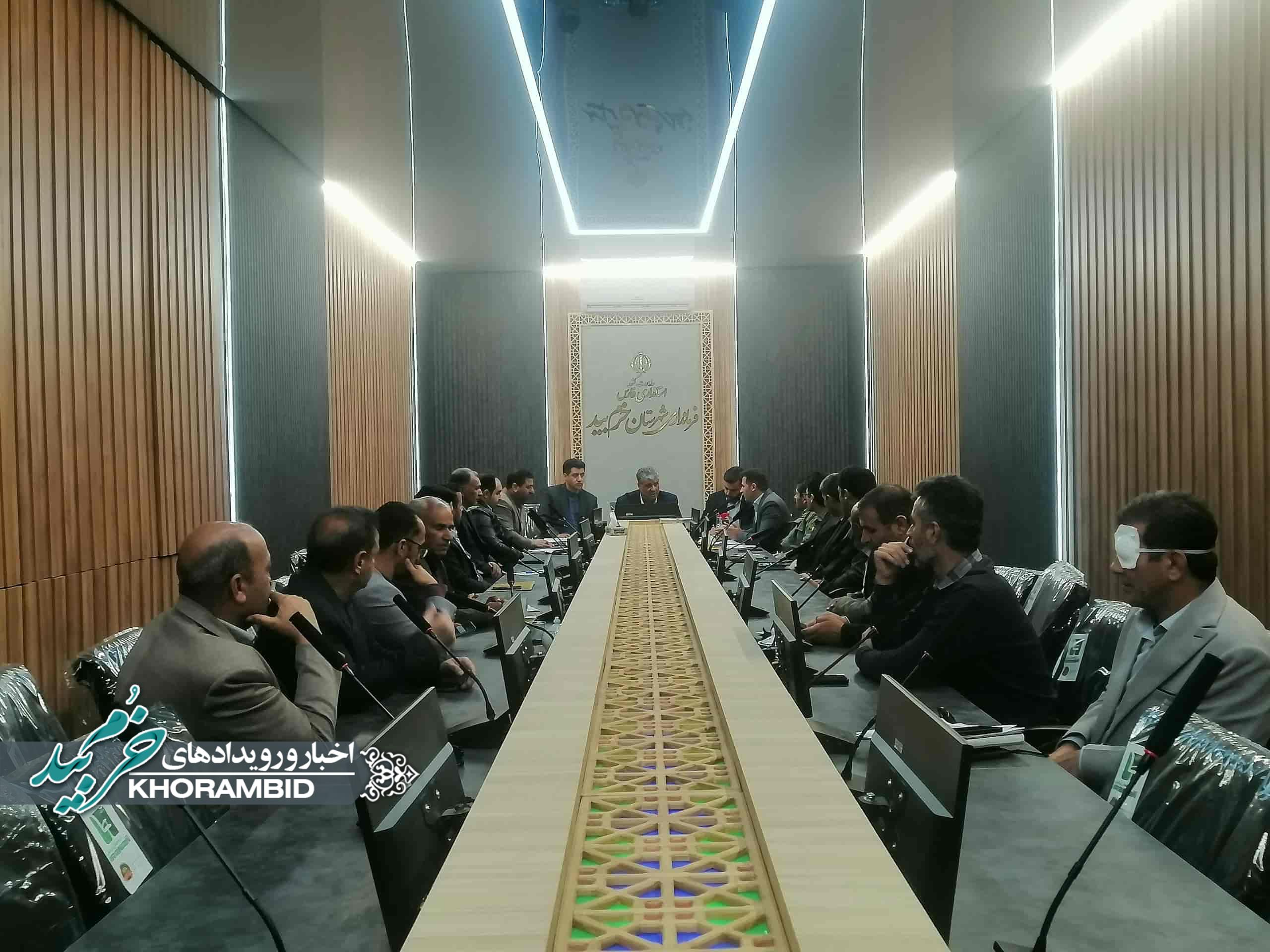 گزارش تصویری | برگزاری چهارمین جلسه کارگروه تسهیل، رفع موانع تولید و سرمایه‌گذاری شهرستان خرم‌بید