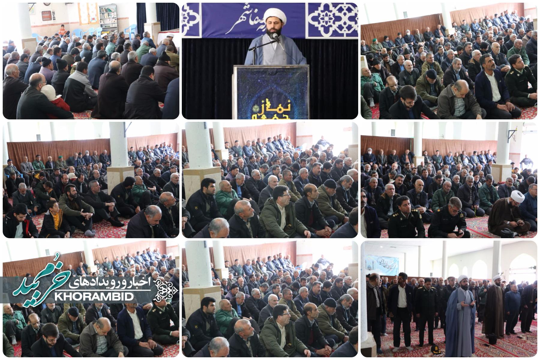 برگزاری مراسم نماز جمعه به امامت حجت الاسلام والمسلمین دهقان امام جمعه صفاشهر