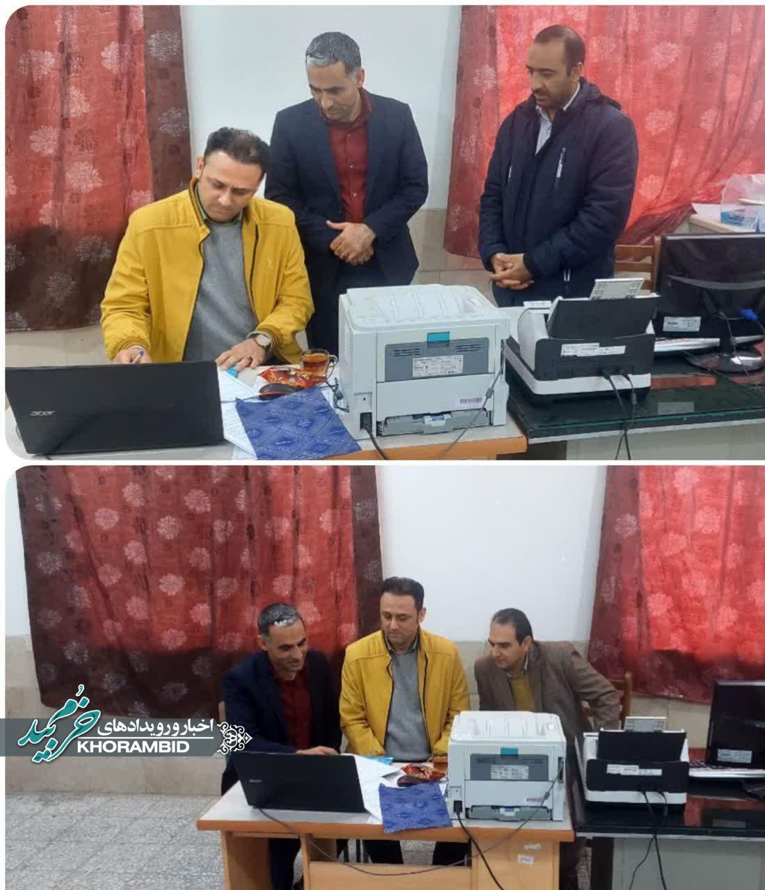بازدید کارشناس ارزشیابی تحصیلی اداره کل آموزش و پرورش استان فارس از حوزه آزمون نهایی شهرستان خرم بید