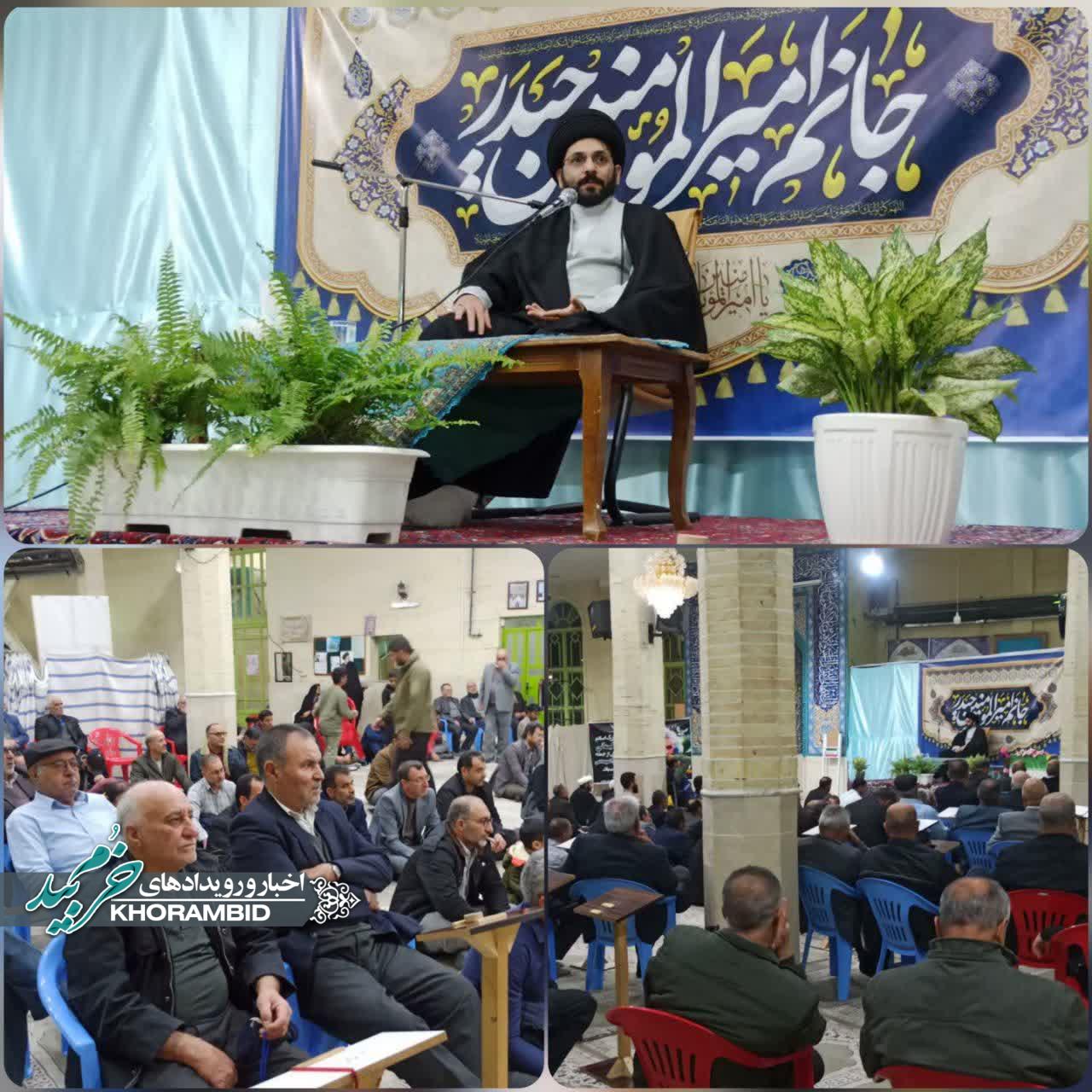 مراسم گرامیداشت حماسه ۹ دی و سالگرد شهادت سردار سپهبد حاج قاسم سلیمانی و گرامیداشت آیت‌الله مصباح یزدی در مسجد جامع ولی‌عصر(عج)