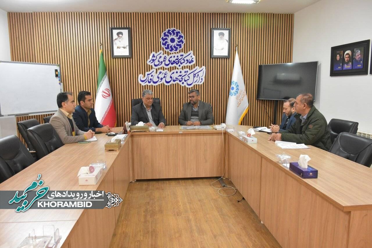 دیدار مدیرکل کتابخانه‌های عمومی فارس با فرماندار خرم‌بید؛ شتاب گرفتن توسعه و بازطراحی کتابخانه‌ها