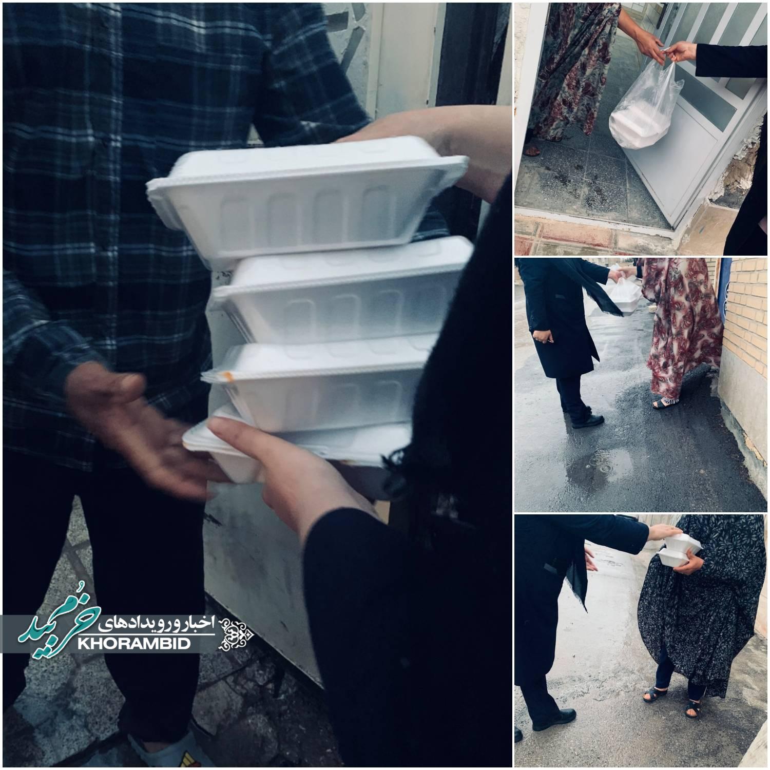توزیع ۷۰ پرس غذا بمناسبت ماه مبارک رمضان