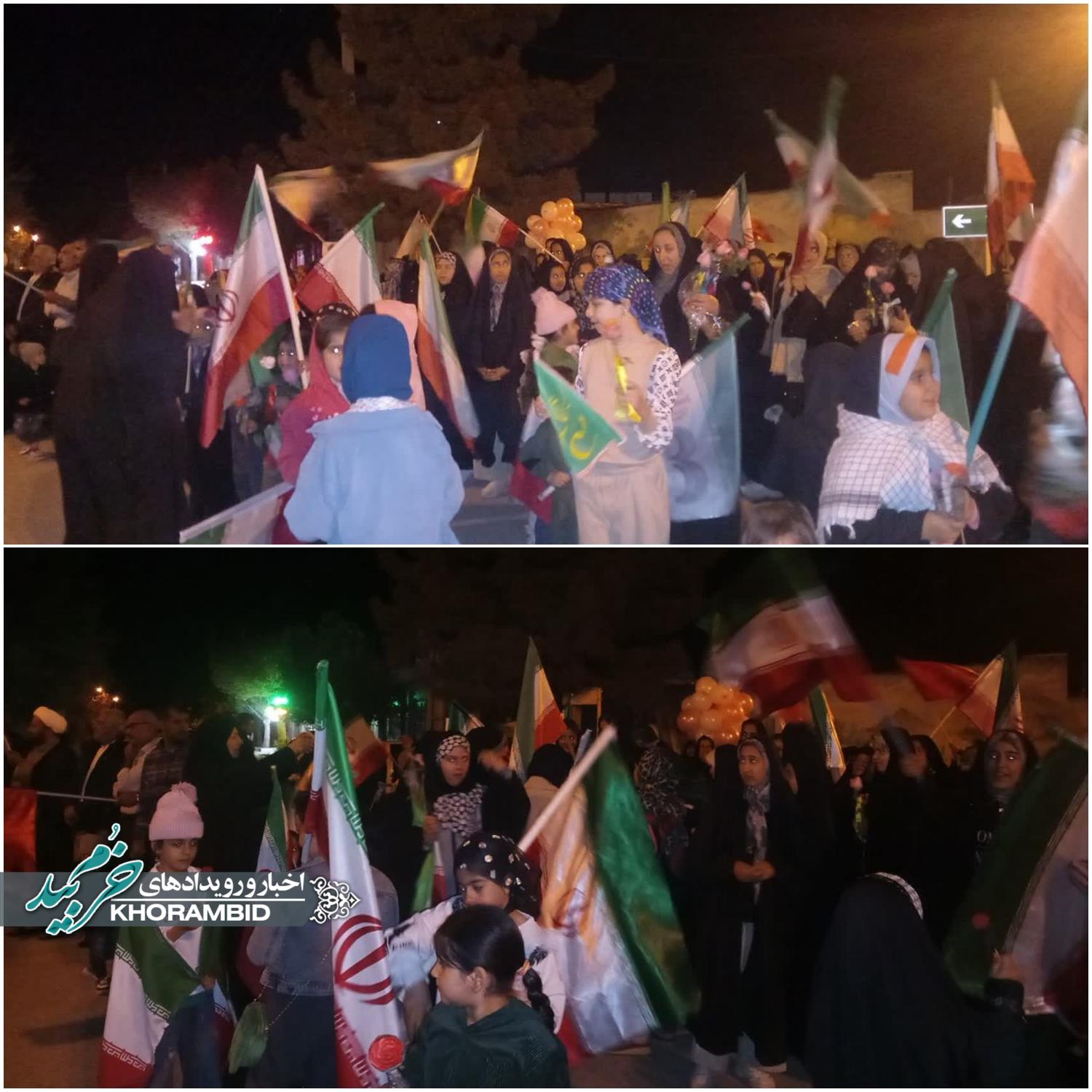 حضور پرسنل مرکز خدمات بهزیستی کد ۴۹۵۸ بخش مشهد مرغاب در اجتماع پرشور جشن میلاد حضرت فاطمه معصومه(س)
