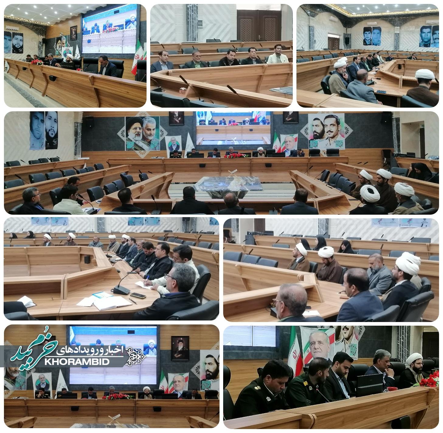 اولین جلسه شورای فرهنگ عمومی خرم بید در سال ۱۴۰۵ / فرماندار: فرهنگ عمومی خط مقدم مقابله با تهاجم ترکیبی دشمن است + امام جمعه: تجمعات مردمی نشانه غیرت دینی و ملی است
