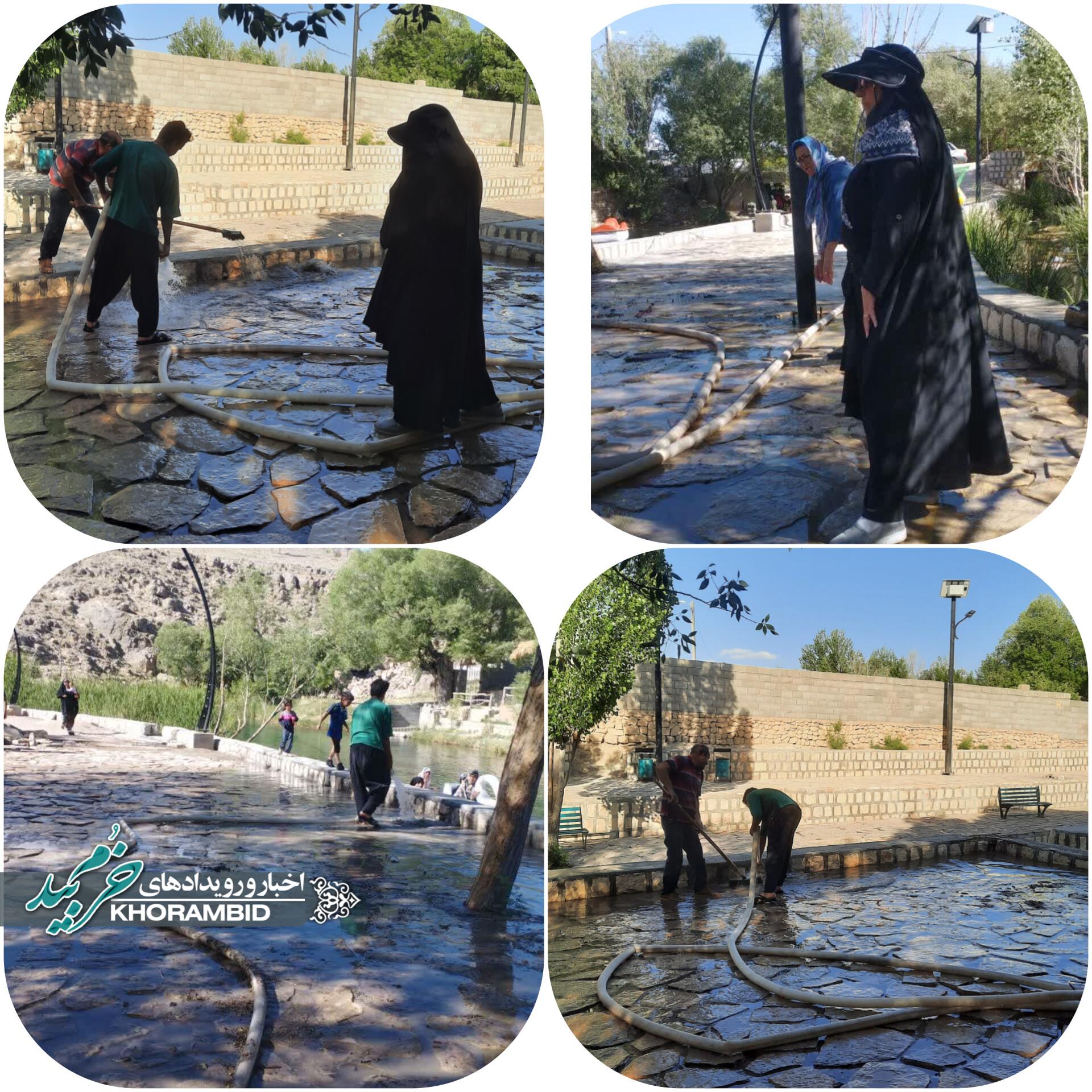 آماده‌سازی تفرجگاه قصریعقوب برای استقبال از مسافران غدیری