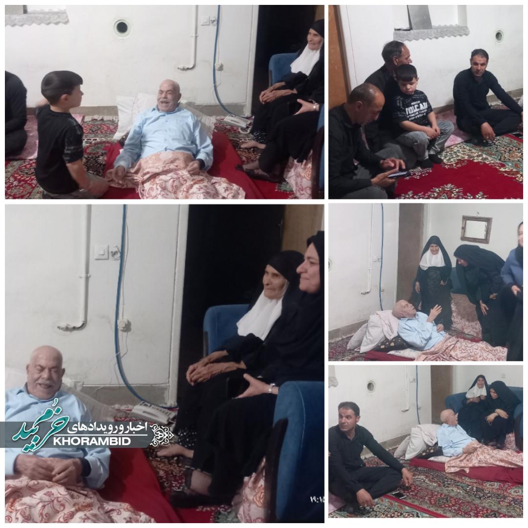 دیدار با خانواده شهید گرانقدر محمدرضا عباسی در روستای قاضیان