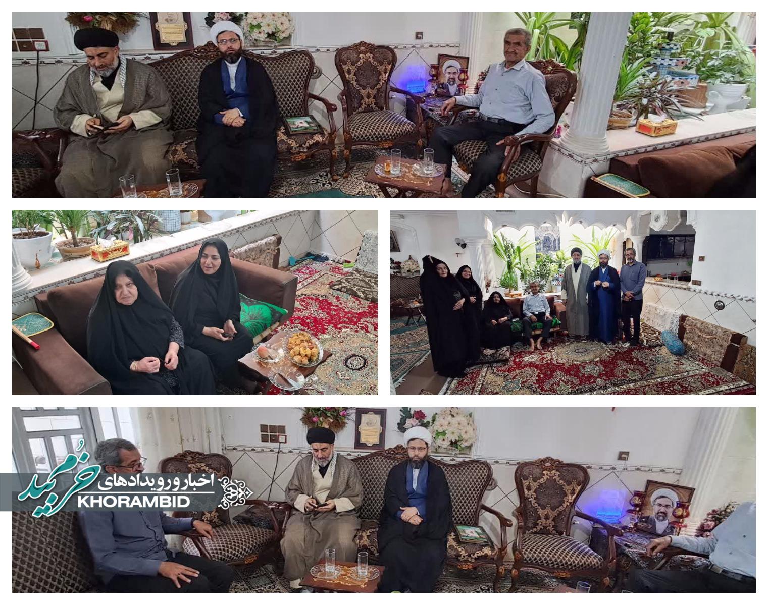 دیدار ائمه جمعه خرم بید با والدین شهید والامقام «محمد صباحی» به مناسبت ۵ مرداد / تکریم مقام شهدای محراب