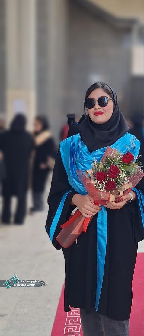 افتخارآفرینی بانوی خرم بیدی؛ فاطمه ساریخانی رتبه دوم کارشناسی ارشد علوم زمین کشور را کسب کرد
