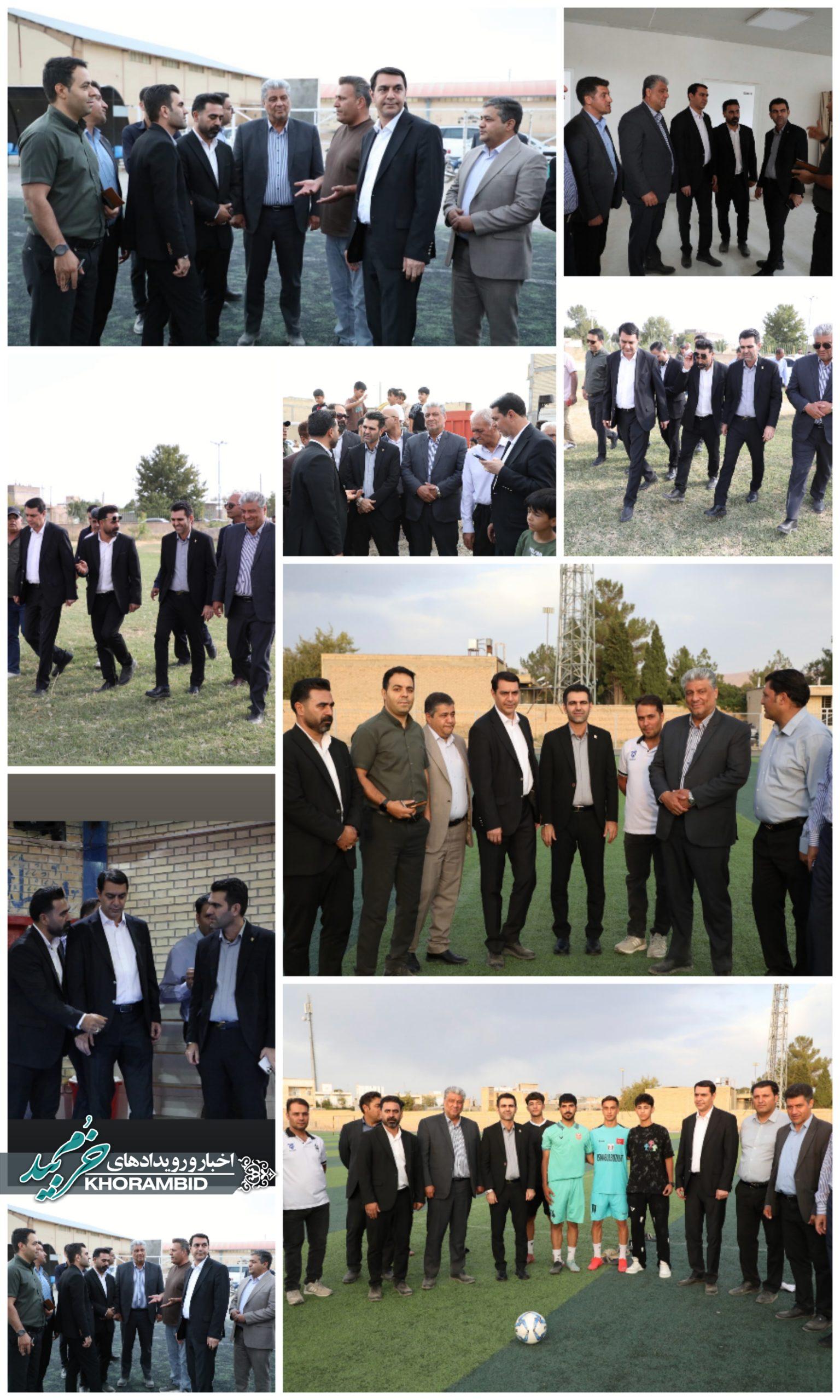 بازدید مسئولان از پروژه‌های ورزشی خرم‌بید؛ تأکید بر تسریع در تکمیل طرح‌های نیمه‌تمام