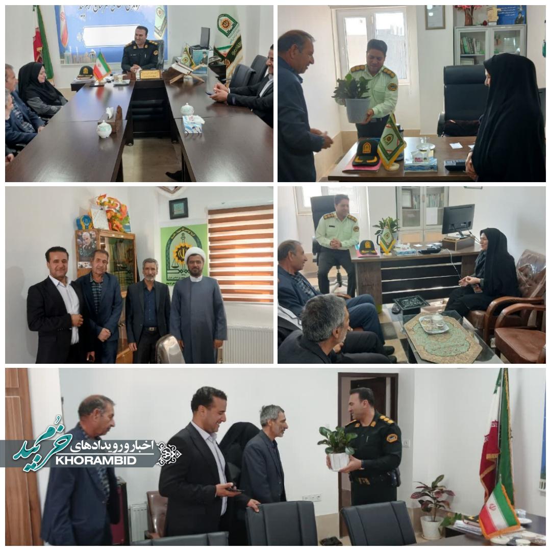 دیدار رئیس ،کارکنان و جمعی از معتمدین معین بنیاد شهید و امور ایثارگران شهرستان خرمبید با فرماندهی و پرسنل نیروی انتظامی دیدار رئیس ،کارکنان و جمعی از معتمدین معین بنیاد شهید و امور ایثارگران شهرستان خرمبید با فرماندهی و پرسنل نیروی انتظامی