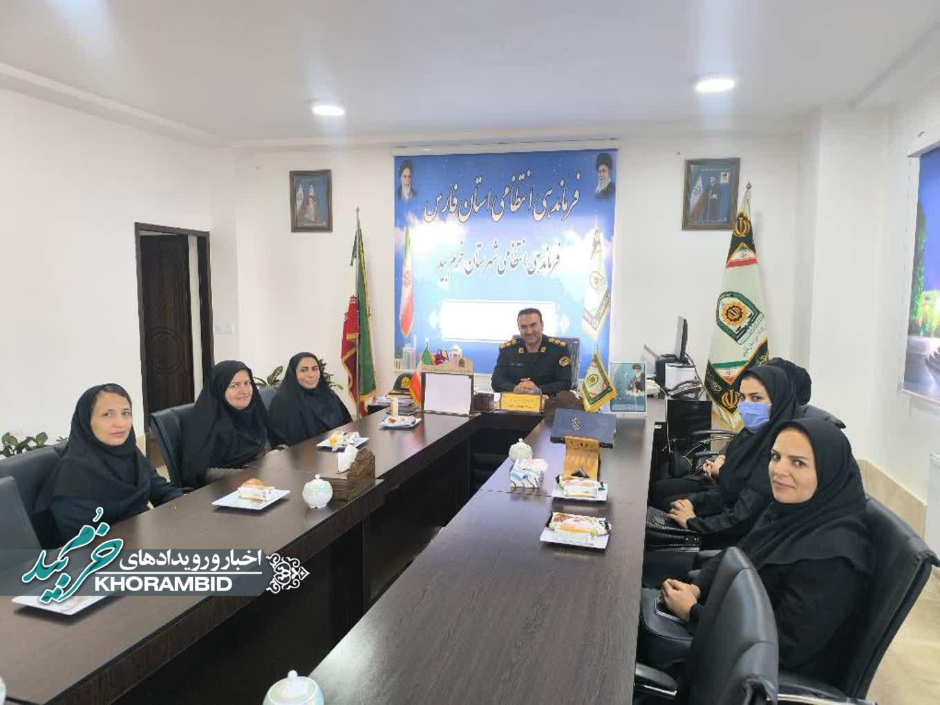 حضور مدیران زن ادارات خرم‌بید در فرماندهی نیروی انتظامی به مناسبت روز نیروی انتظامی