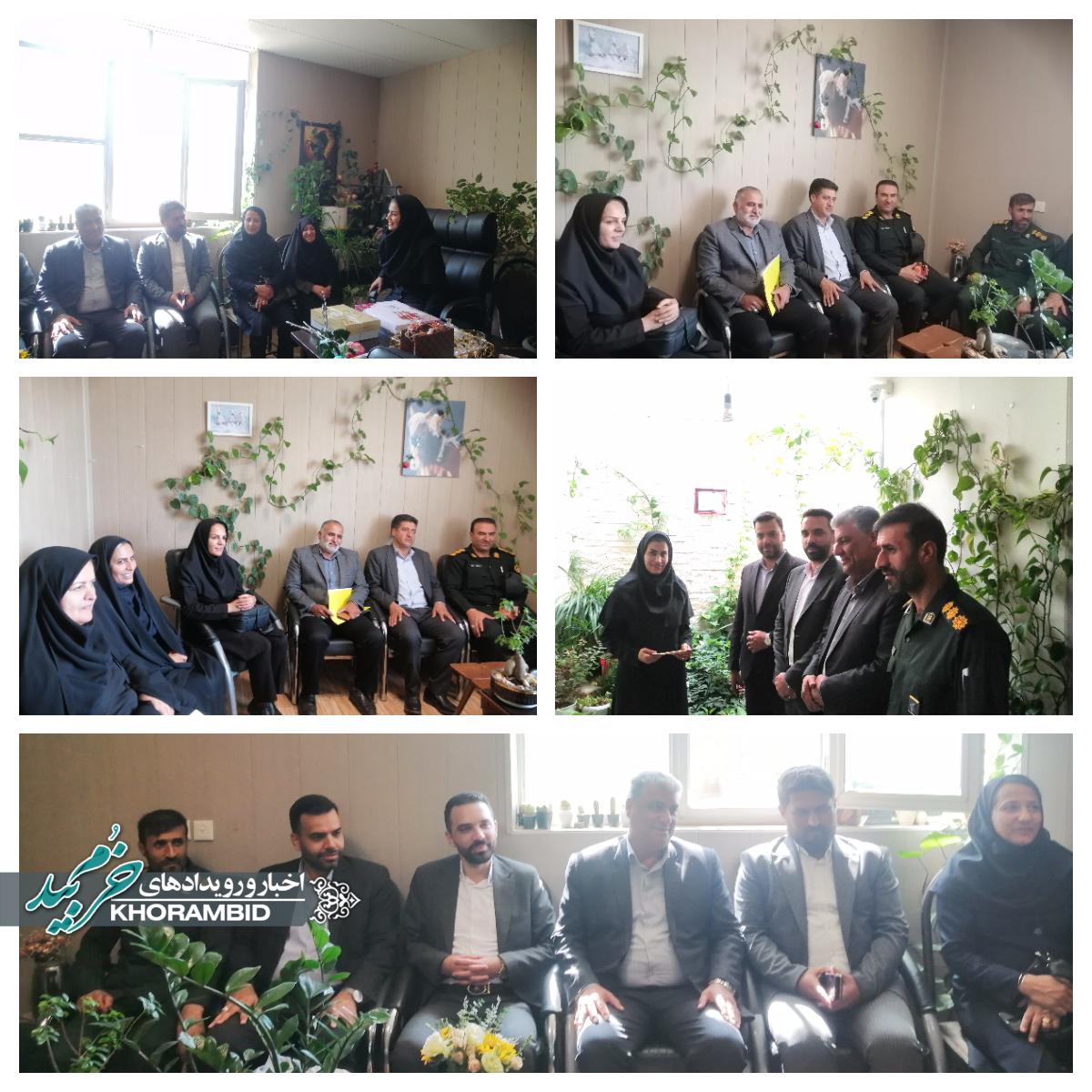 دیدار فرماندار و اعضای شورای تأمین خرم بید با رئیس دامپزشکی به مناسبت روز ملی دامپزشکی / تجلیل از تلاش‌های دیده‌بانان سلامت و امنیت غذایی
